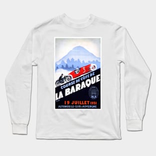 Vintage Travel Poster France Course de Cote de La Baraque Long Sleeve T-Shirt